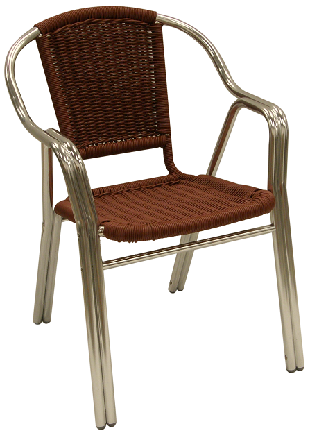 Imagen Sillón. Armazón tubo aluminio, patas doble tubo. Asiento y 